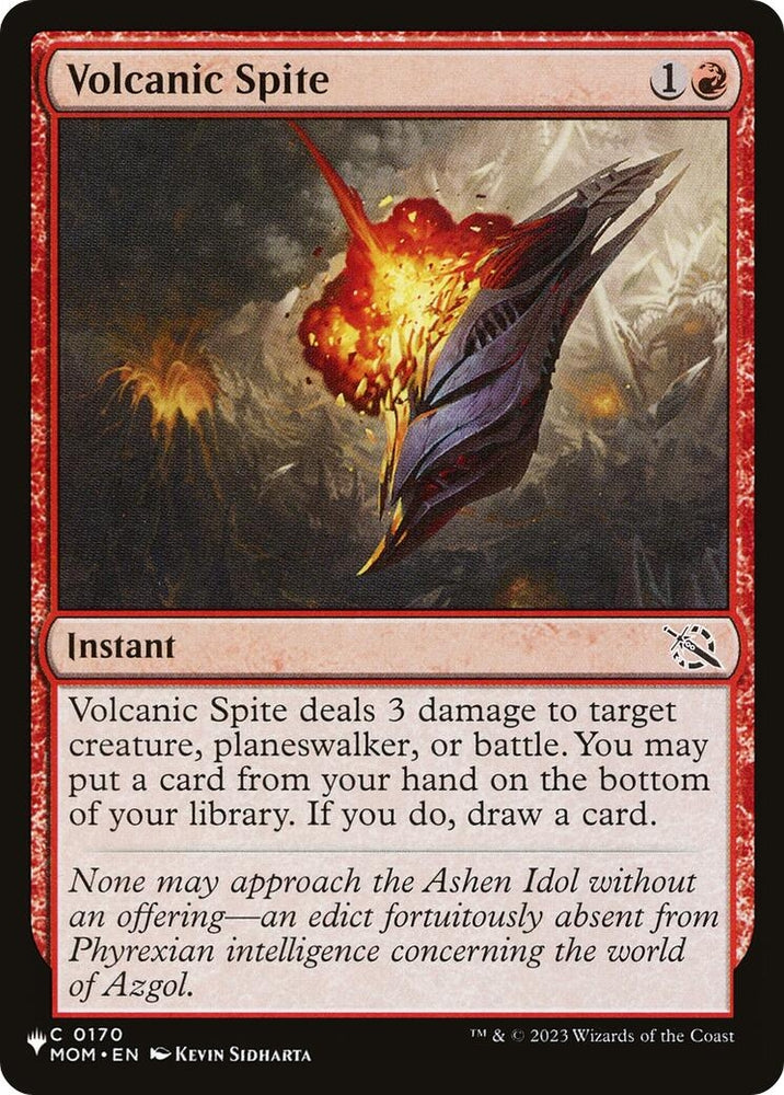 Image for Volcanic Spite (170) [LIST]