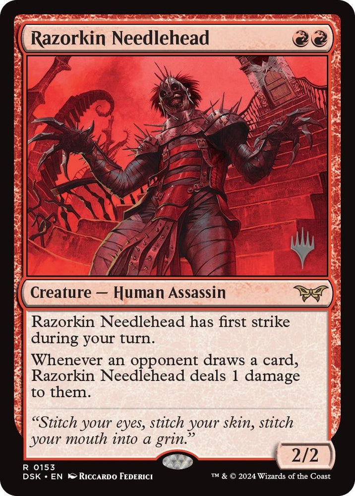 Image for Razorkin Needlehead (153) [Promo Pack: Duskmourn: House of Horror]