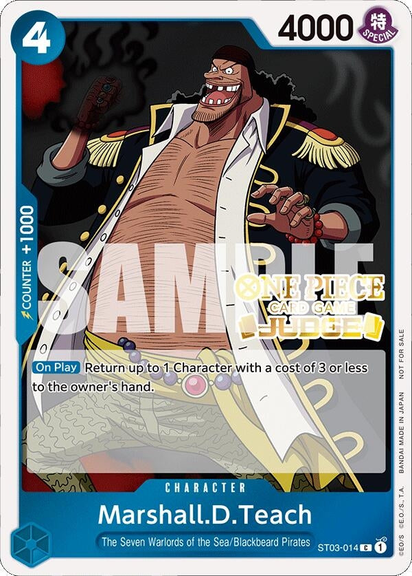 Marshall.D.Teach (Judge Pack Vol. 4) (ST03-014) (One Piece Promotion Cards)