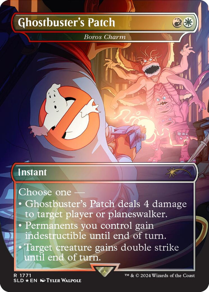 Image for Ghostbuster's Patch - Boros Charm (Rainbow Foil) (1771) [Secret Lair Drop Series]