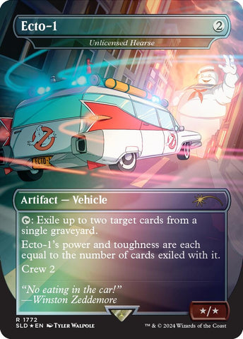 Image for Ecto-1 - Unlicensed Hearse (Rainbow Foil) (1772) [Secret Lair Drop Series]