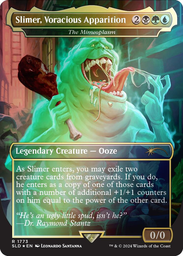 Image for Slimer, Voracious Apparition - The Mimeoplasm (Rainbow Foil) (1773) [Secret Lair Drop Series]