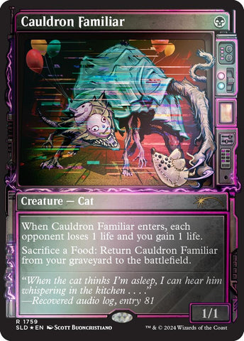 Image for Cauldron Familiar (Rainbow Foil) (1759) [Secret Lair Drop Series]