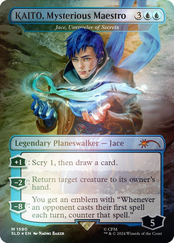 Image for KAITO, Mysterious Maestro - Jace, Unraveler of Secrets (Rainbow Foil) (1590) [Secret Lair Drop Series]