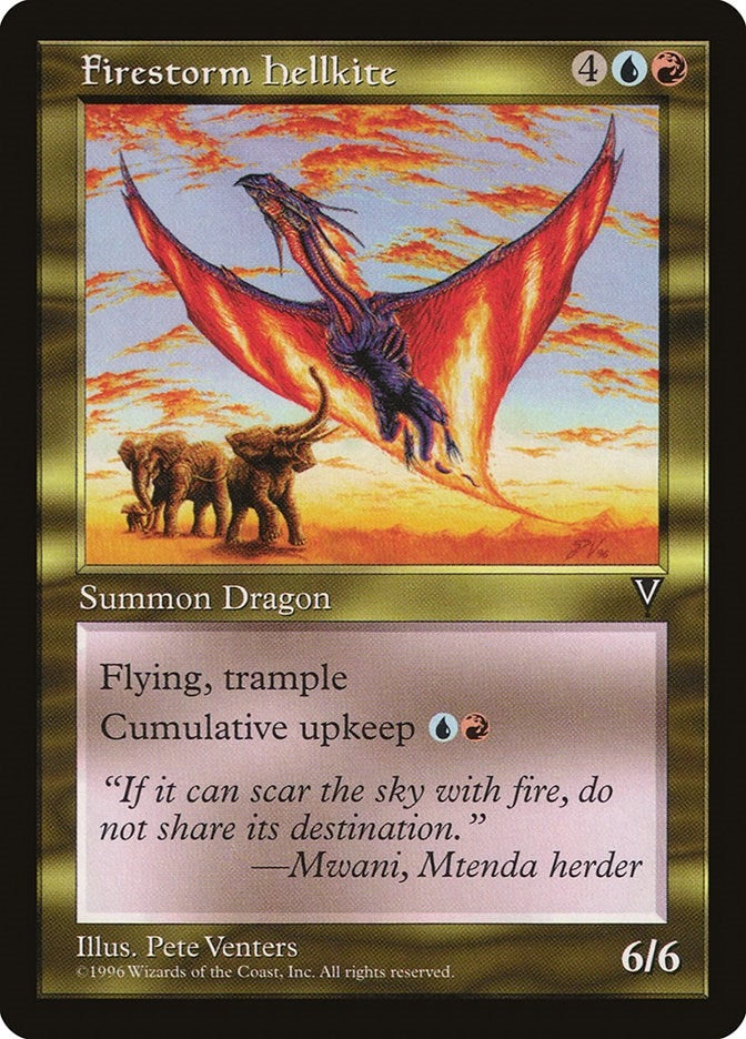 Image for Firestorm Hellkite [Visions]