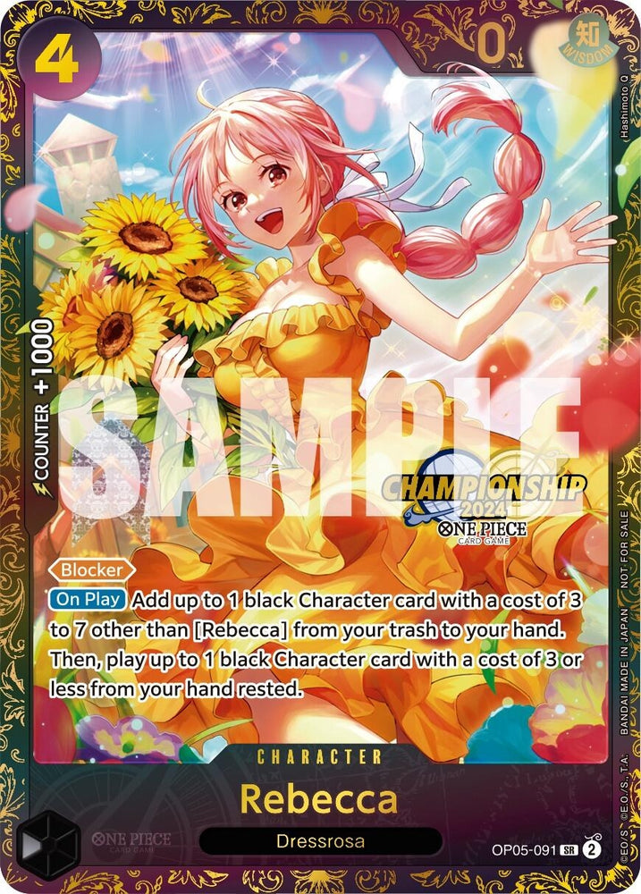 Image for Rebecca (October Championship 2024 Online Regional) (OP05-091) (One Piece Promotion Cards) - One Piece Card Game