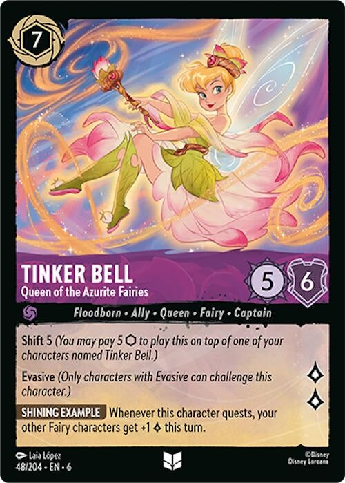 Image for Tinker Bell - Queen of the Azurite Fairies (48/204) - Disney Lorcana