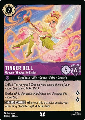 Image for Tinker Bell - Queen of the Azurite Fairies (48/204) - Disney Lorcana