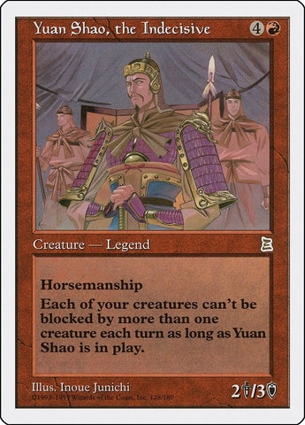 Image for Yuan Shao, the Indecisive (128) - Magic: The Gathering