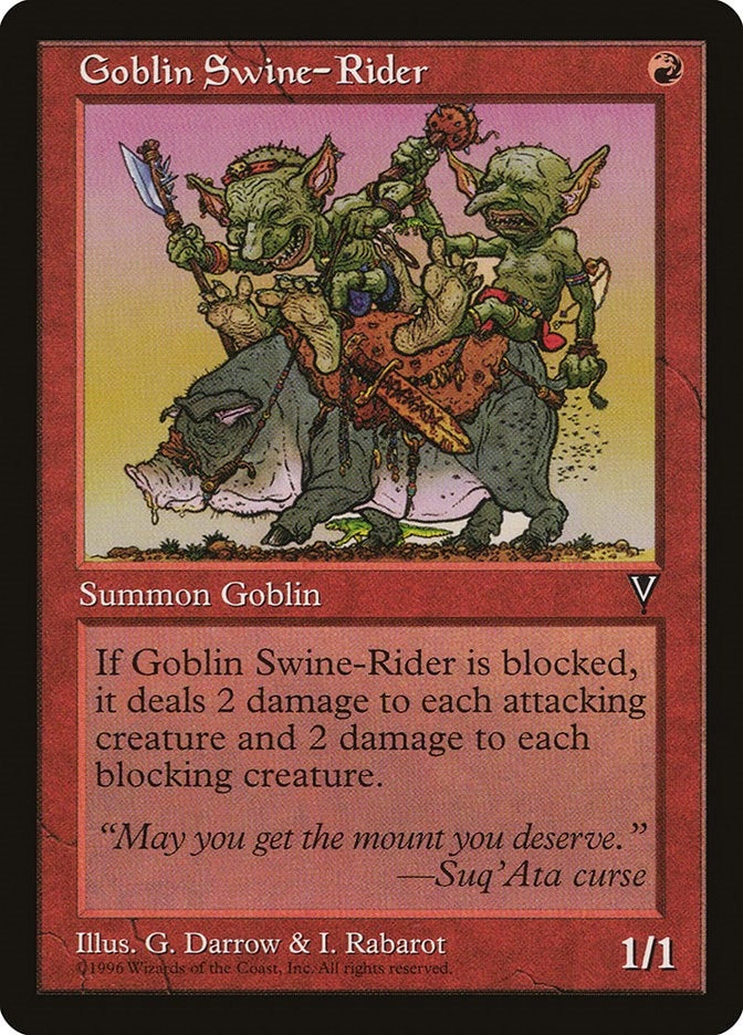 Image for Goblin Swine-Rider [Visions]