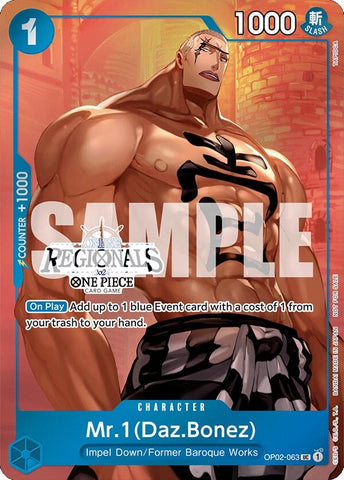 Mr.1 (Daz.Bonez) (Online Regional 2024 Vol. 3) (OP02-063) (One Piece Promotion Cards)