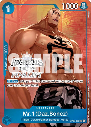 Mr.1 (Daz.Bonez) (Online Regional 2024 Vol. 3) [Finalist] (OP02-063) (One Piece Promotion Cards)