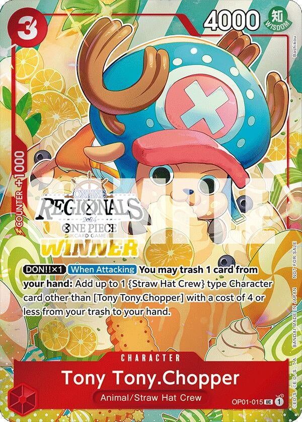 Image for Tony Tony.Chopper (Online Regional 2024 Vol. 3) [Winner] (OP01-015) (One Piece Promotion Cards) - One Piece Card Game