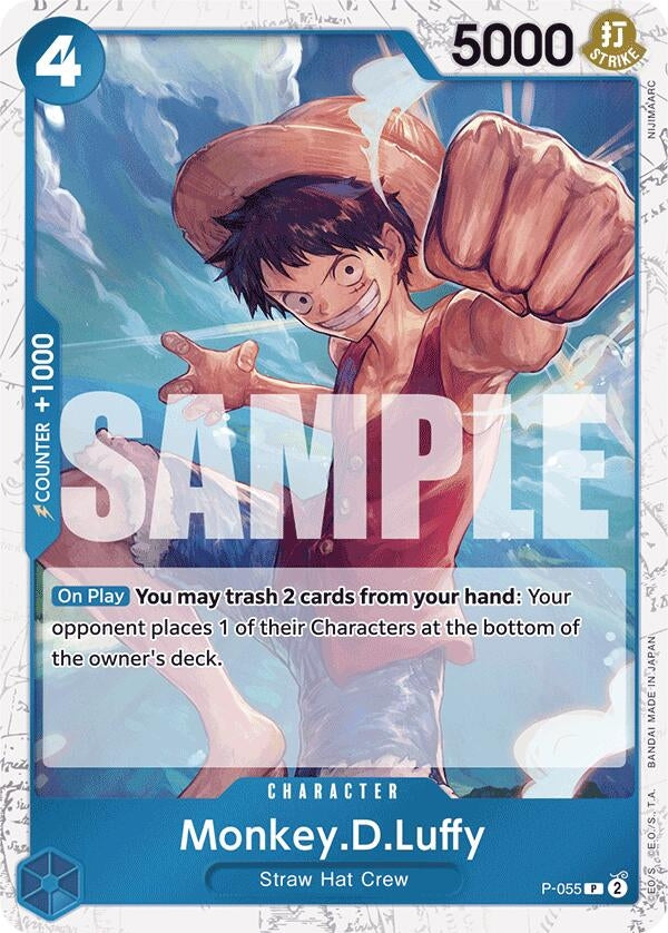 Monkey.D.Luffy (P-055) (Jolly Roger Foil) (P-055) (PRB-01)