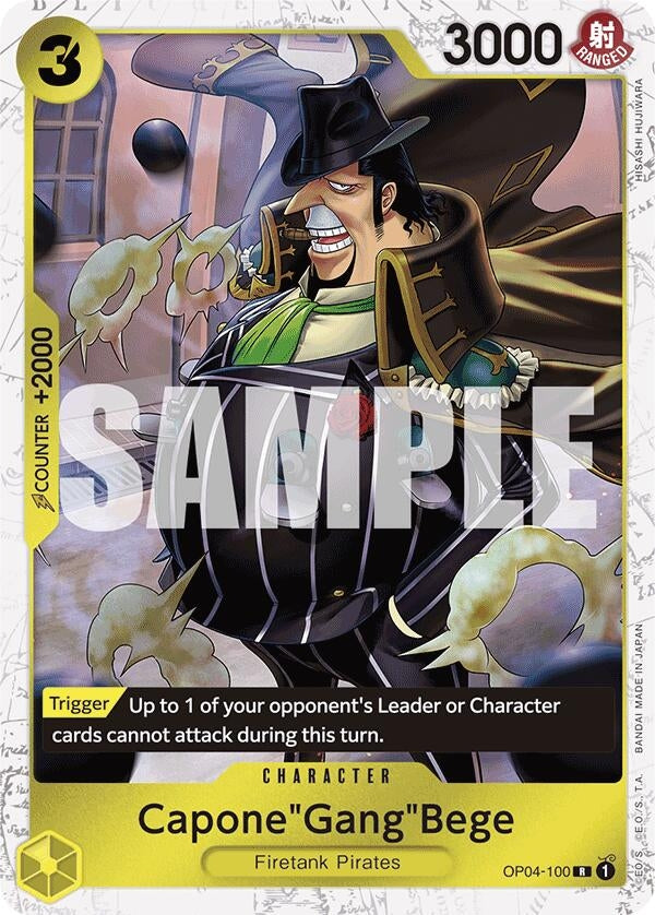 Capone"Gang"Bege (OP04-100) (Jolly Roger Foil) (OP04-100) (PRB-01)