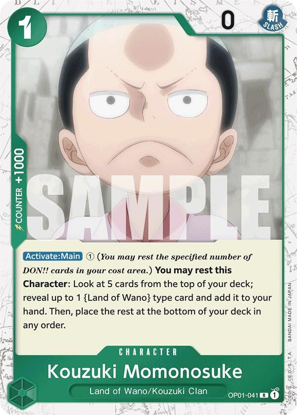 Kouzuki Momonosuke (Jolly Roger Foil) (OP01-041) (PRB-01)