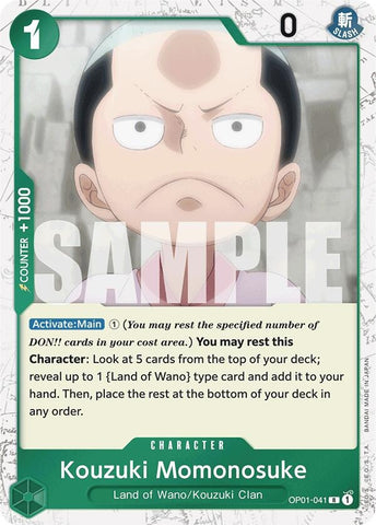 Kouzuki Momonosuke (Jolly Roger Foil) (OP01-041) (PRB-01)