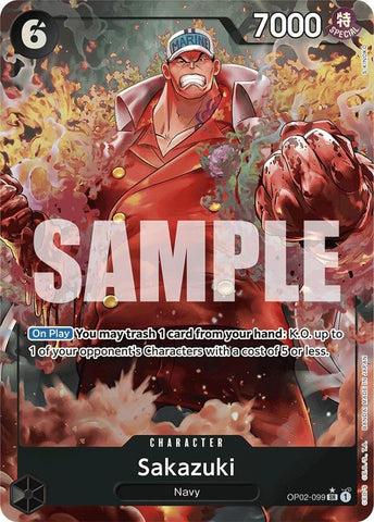 Image for Sakazuki (Alternate Art) (OP02-099) (PRB-01) - One Piece Card Game