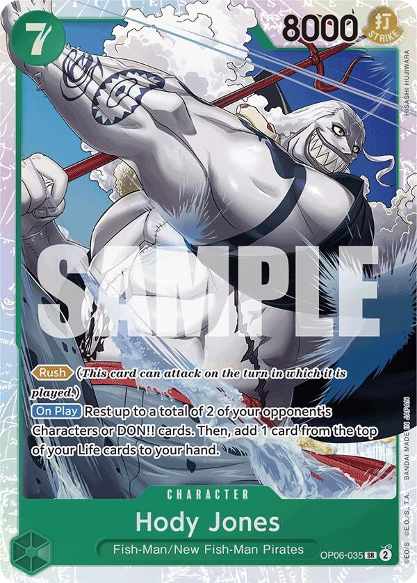 Image for Hody Jones (Alternate Art) (6035) (PRB-01) - One Piece Card Game
