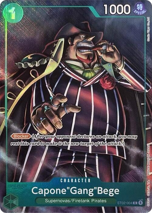Capone"Gang"Bege (Premium Card Collection -Best Selection Vol. 2-) (ST02-004) (One Piece Promotion Cards)