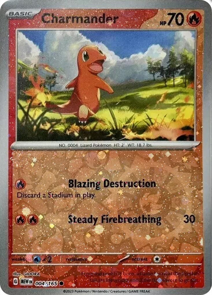 Charmander - 004/165 (Reverse Cosmos Holo) (Costco Exclusive) (004/165) (Miscellaneous Cards & Products)
