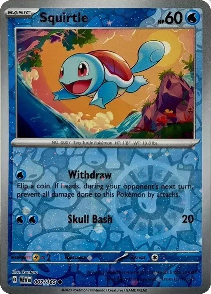 Squirtle 007/165 (Cosmos Holo) (Costco Exclusive) SV 151