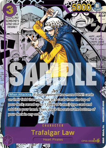 Image for Trafalgar Law (OP05-069) (Manga) (OP05-069) (PRB-01) - One Piece Card Game