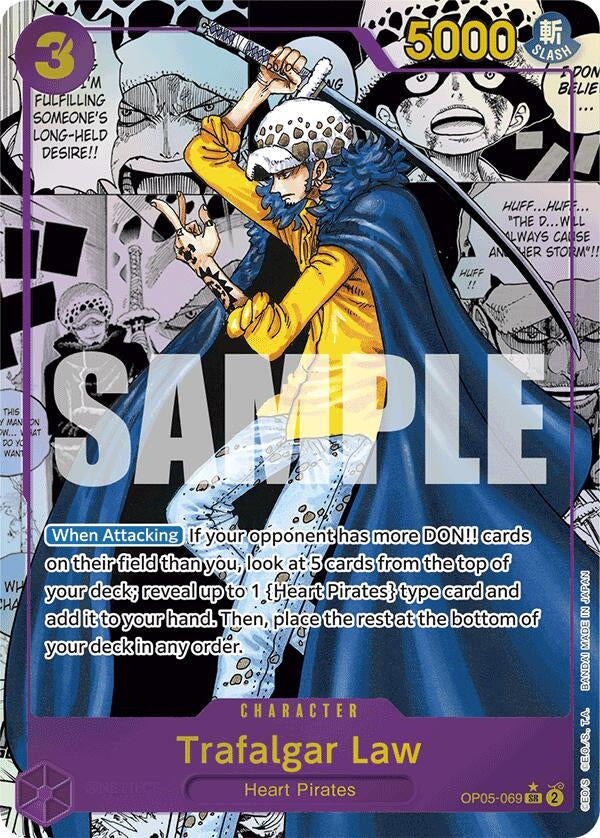Image for Trafalgar Law (OP05-069) (Manga) (OP05-069) - One Piece Card Game