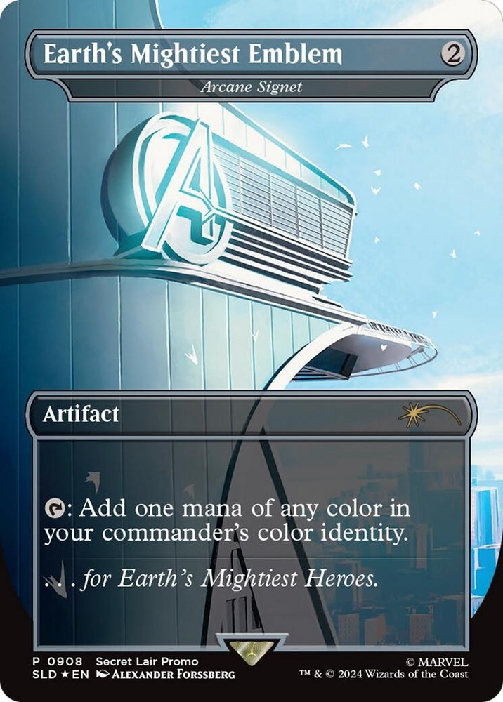 Image for Earth's Mightiest Emblem - Arcane Signet (Rainbow Foil) (908) [Secret Lair Drop Series]