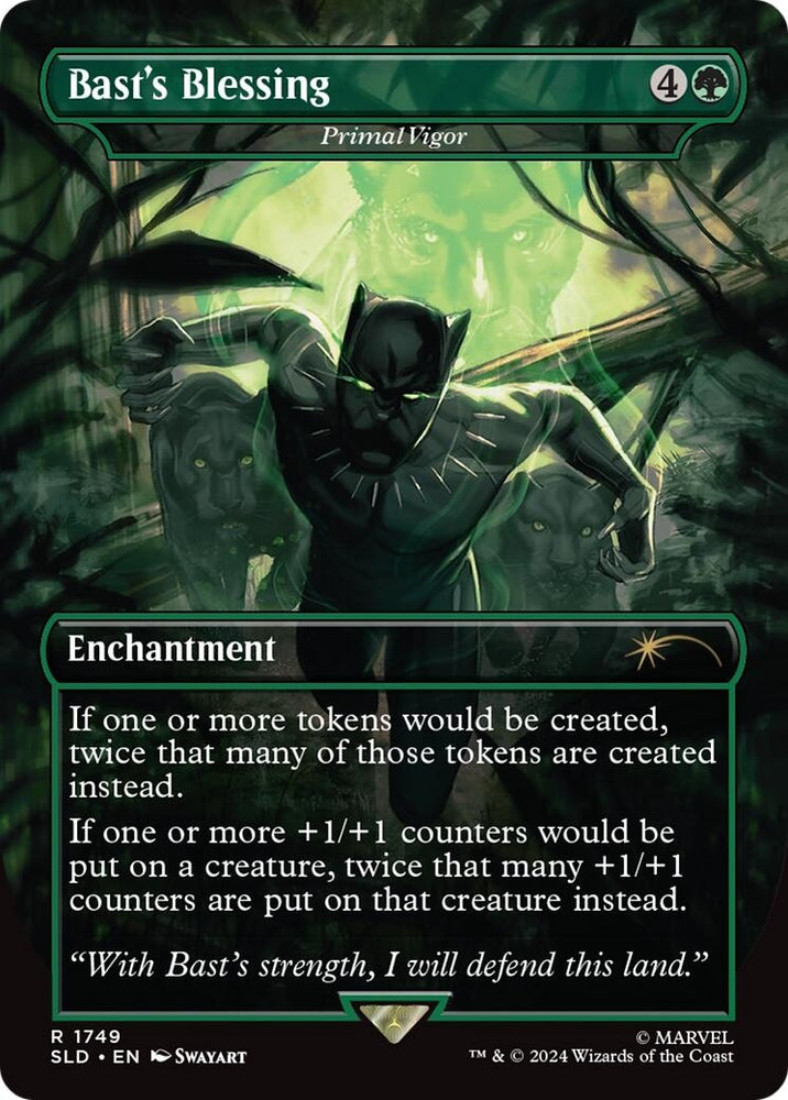 Image for Bast's Blessing - Primal Vigor (Rainbow Foil) (1749) [Secret Lair Drop Series]