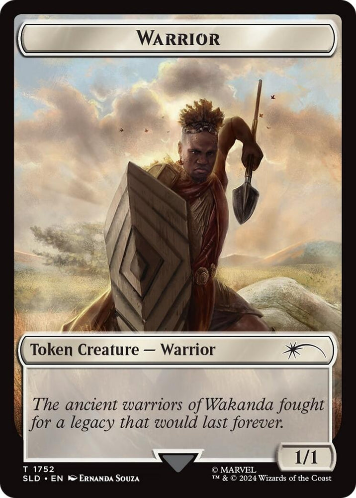 Image for Warrior Token (Rainbow Foil) (1752) [Secret Lair Drop Series]