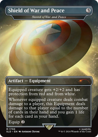 Image for Shield of War and Peace - Sword of War and Peace (Rainbow Foil) (1730) [Secret Lair Drop Series]