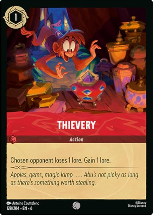 Image for Thievery (128/204) - Disney Lorcana