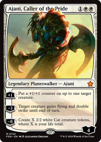Image for Ajani, Caller of the Pride (134) [Foundations]