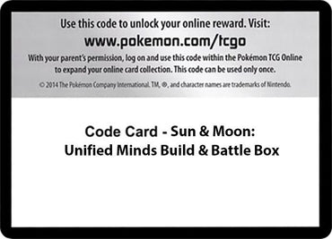Image for Code Card - Sun & Moon Unified Minds Build & Battle Box - Pokemon