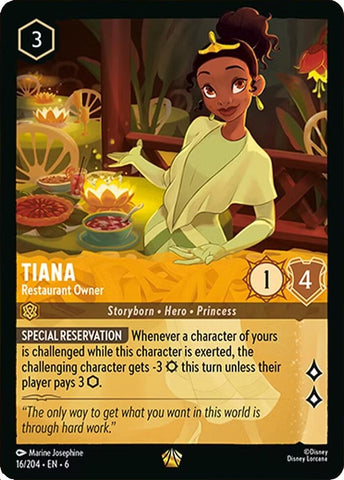 Image for Tiana - Restaurant Owner (16/204) - Disney Lorcana
