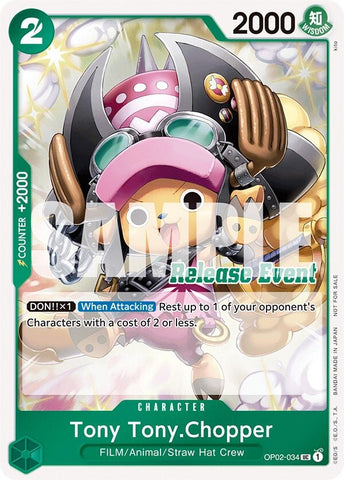 Image for Tony Tony.Chopper (ST15 - ST20 Release Event Winner Pack) (OP02-034) (One Piece Promotion Cards) - One Piece Card Game
