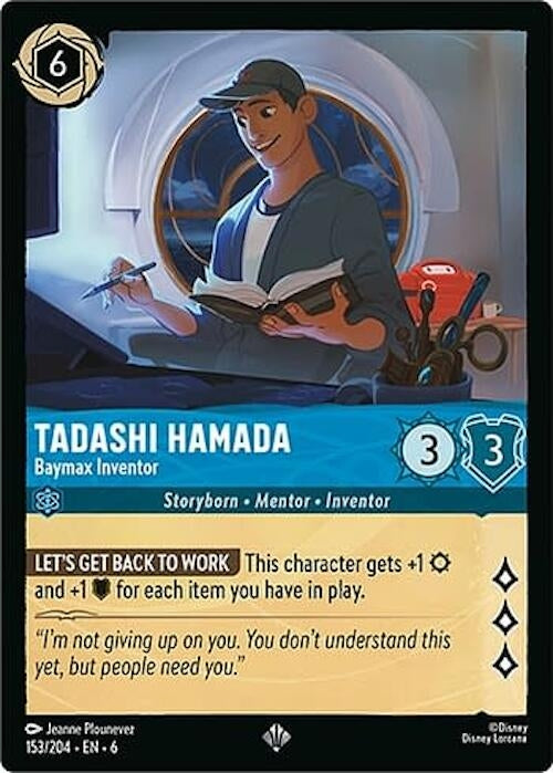 Image for Tadashi Hamada - Baymax Inventor (153/204) - Disney Lorcana