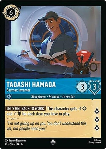 Image for Tadashi Hamada - Baymax Inventor (153/204) - Disney Lorcana