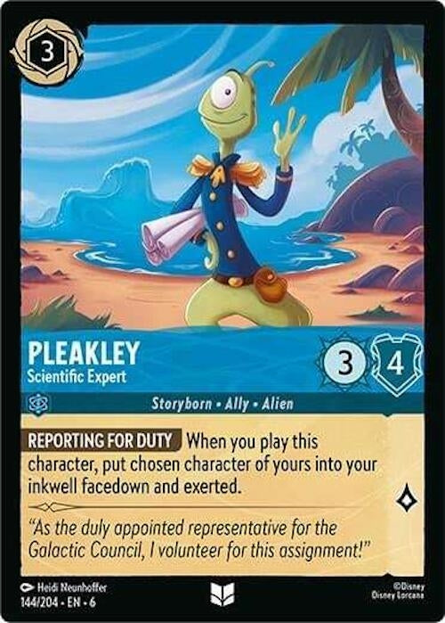 Image for Pleakley - Scientific Expert (144/204) - Disney Lorcana