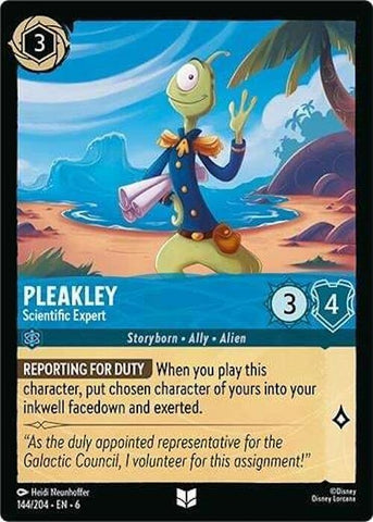 Image for Pleakley - Scientific Expert (144/204) - Disney Lorcana