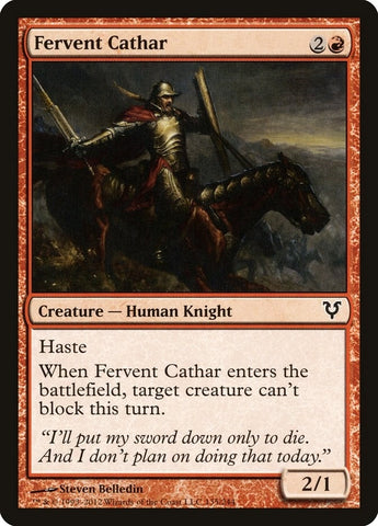 Image for Fervent Cathar (135) [Avacyn Restored]