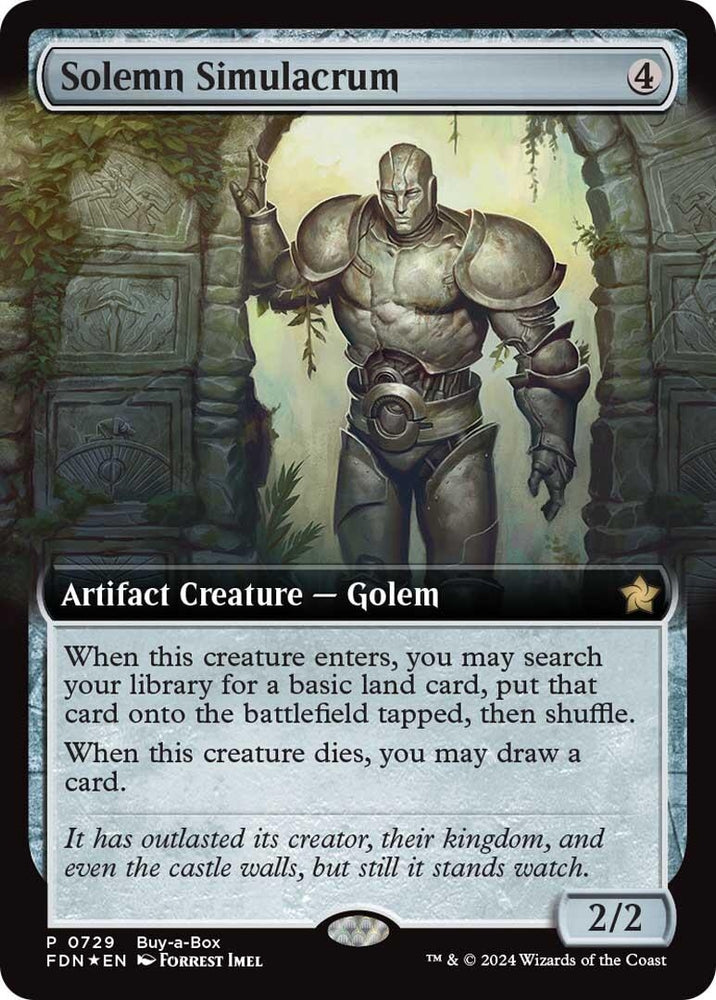 Image for Solemn Simulacrum (Extended Art) (729) - Magic: The Gathering