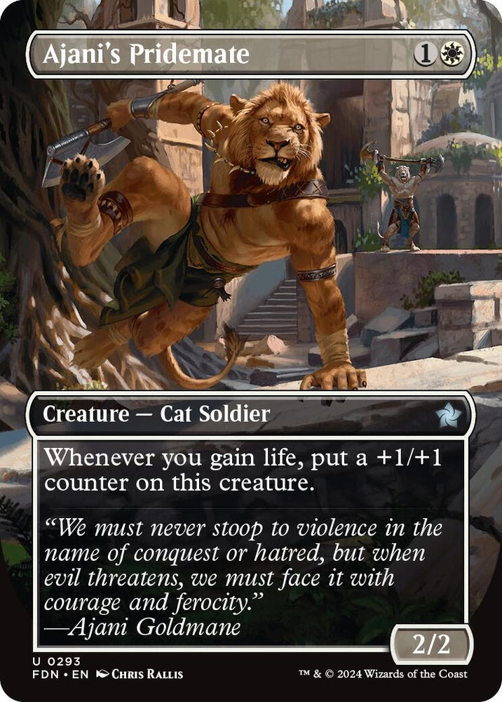 Image for Ajani's Pridemate (Borderless) (293) [Foundations]