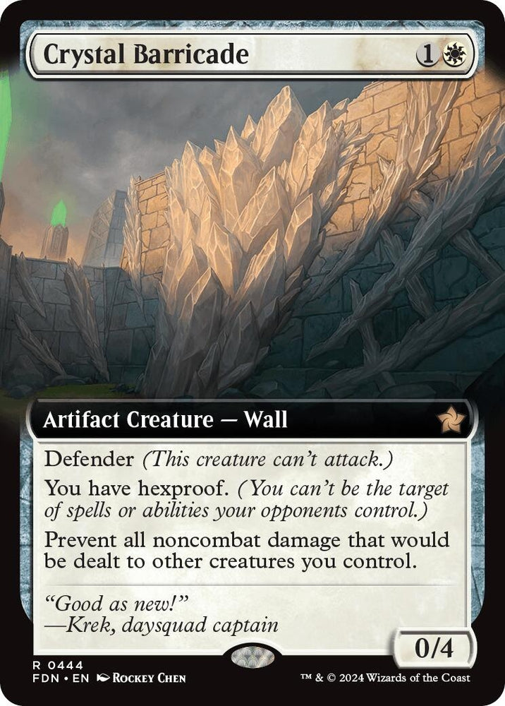 Image for Crystal Barricade (Extended Art) (444) [Foundations]