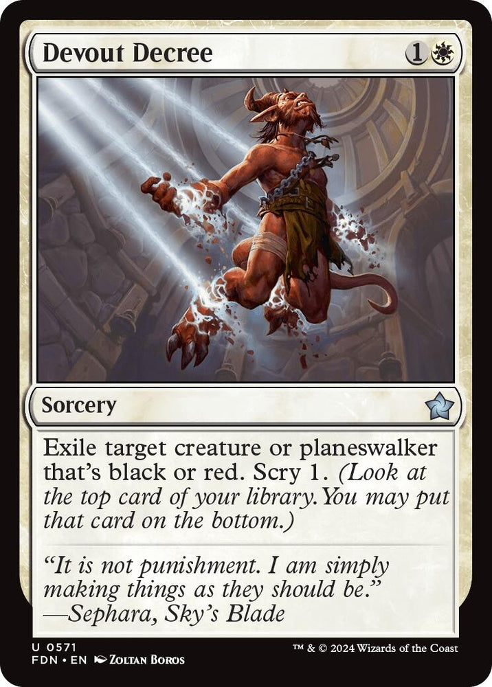 Image for Devout Decree (571) [Foundations]