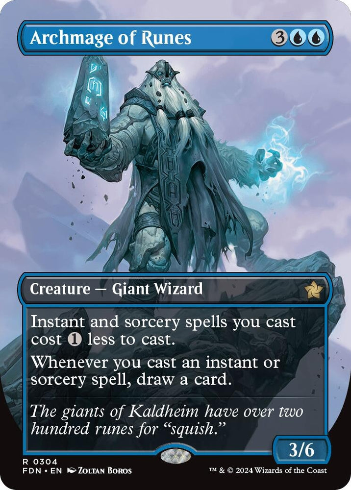 Image for Archmage of Runes (Borderless) (304) [Foundations]