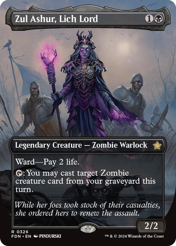 Image for Zul Ashur, Lich Lord (Borderless) (326) [Foundations]