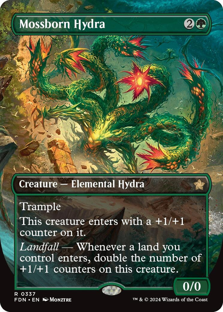Image for Mossborn Hydra (Borderless) (337) [Foundations]