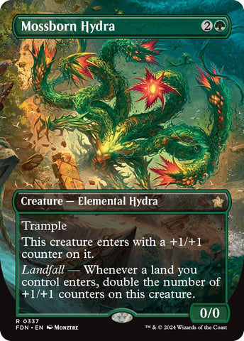 Image for Mossborn Hydra (Borderless) (337) [Foundations]
